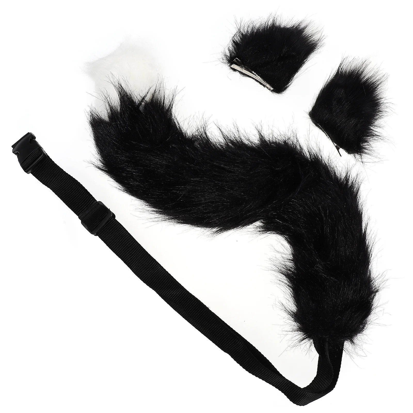 Cover Halloween Hair Clips The Mask Decorative Headdress Decorate Gyomei White Fabric Simulation Foxes Ear Headbands