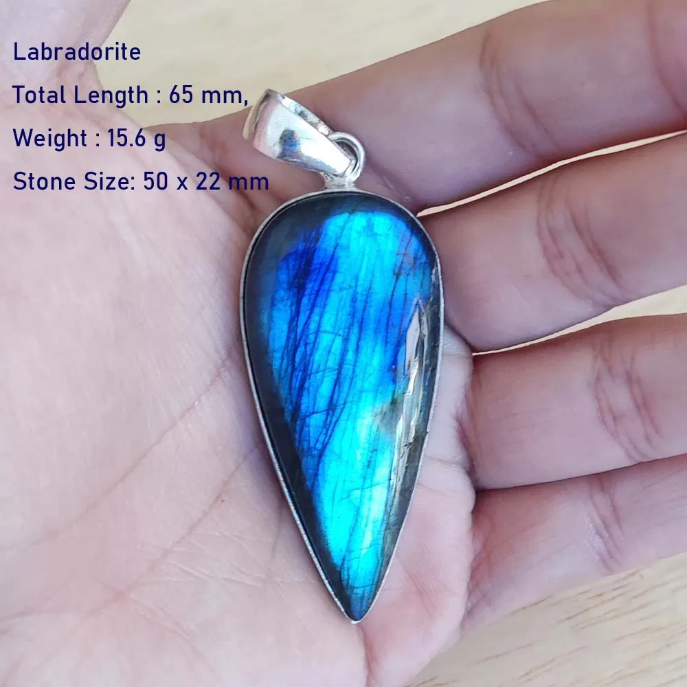 Genuine Labradorite Pendant