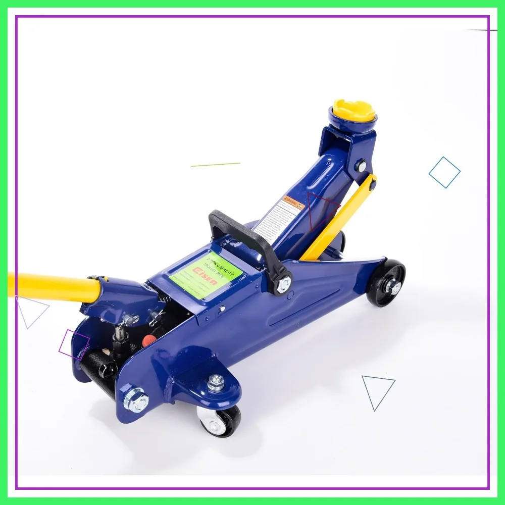 

2-тонный гидравлический низкопрофильный напольный домкрат, грузоподъемность 4400 фунтов, диапазон подъема от 5 до 13 дюймов, синий