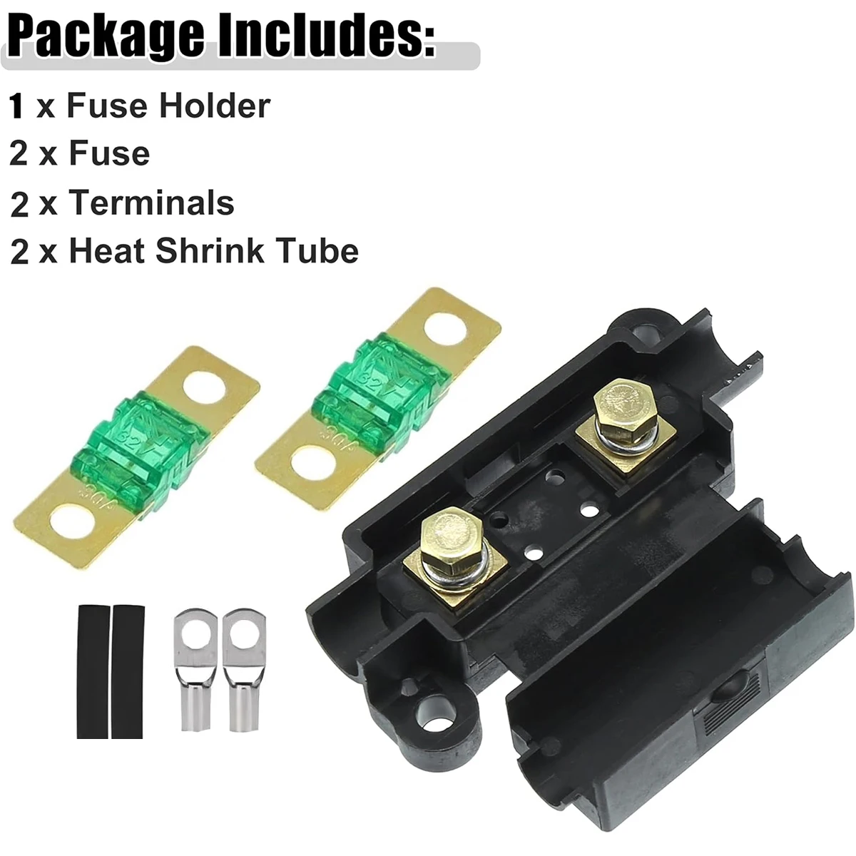 1 Set Sicherungshalter 30-200 Ampere Midi-Sicherung für Gabelsicherungen DC 12V 24V Auto-Klimaanlagen-Sicherungskasten Auto-Zubehör