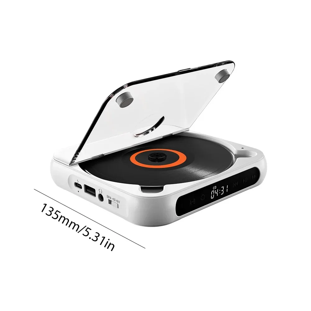 مشغل أقراص مضغوطة A-B تكرار مشغل أقراص مضغوطة متوافق مع البلوتوث USB AUX تشغيل مشغل أقراص مضغوطة للسيارة وظيفة الذاكرة لتعليم اللغة الإنجليزية للسيارة المنزلية