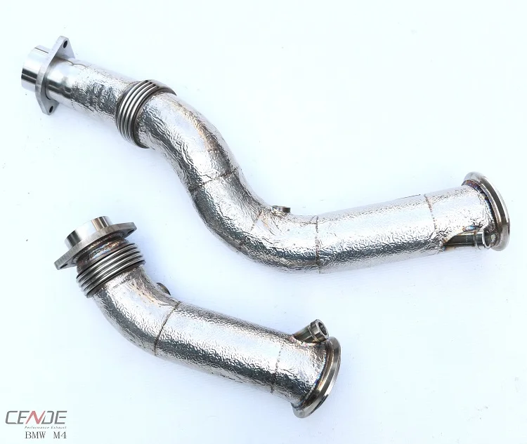 

Stainless steel high flow catalytic converter universal for BMW M3 M4 F80 F82