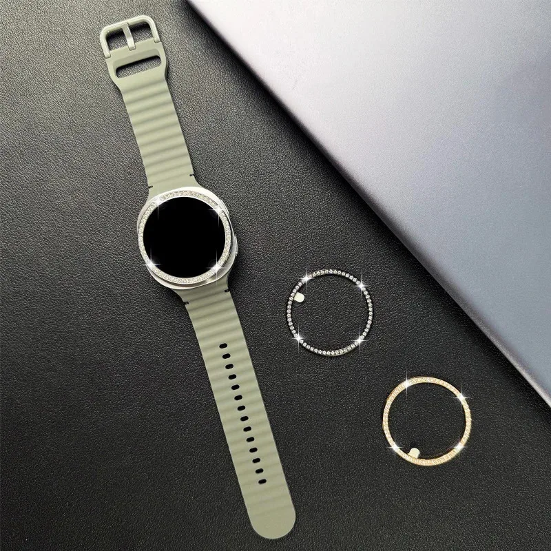 BUSKOZ Metal Bezel For Samsung Galaxy Watch 8 44mm 40mm 46mm Time/Speed Scale Frame Protective Ring Watch 8 Classic ﻿