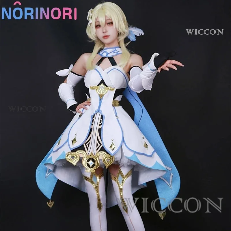 2025 لعبة تأثيري حلي عالية الجودة Genshin تأثير المسافر لومين شعر مستعار حذاء البدلة مرحبا #3