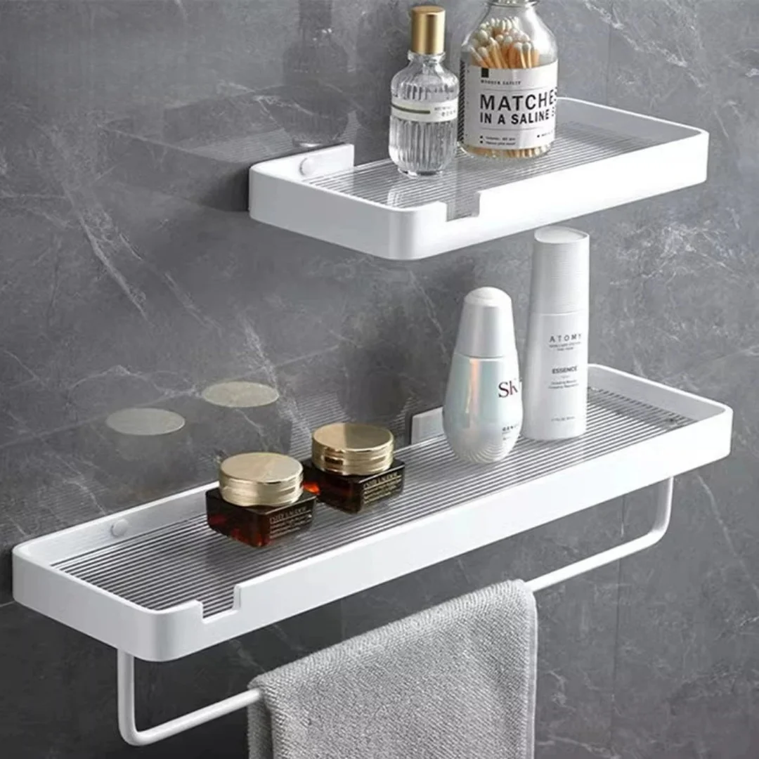 

Черный держатель для хранения в ванной комнате, алюминиевая акриловая полка для ванны, белая угловая полка для ванной комнаты, настенный кухонный держатель для хранения