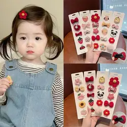 10Pcs/Set Ins Baby Hairpins Girls Barrettes Bangs Snap Hair ClipCute BB Clips Infant Hair Side Clip Kids Hair Accessories Gift