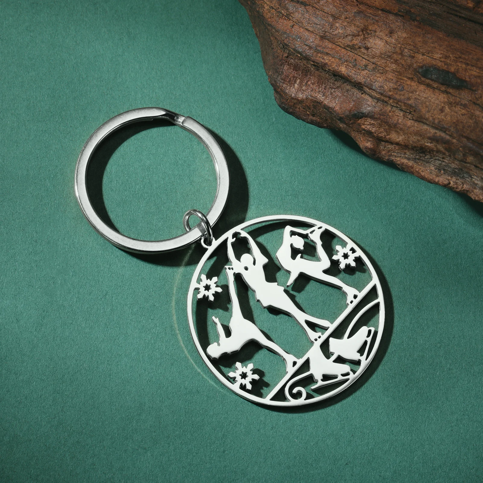 COOLTIME Sporte reignis Schwimmen Basketball Anhänger Schlüssel bund Edelstahl Sportler Schlüssel ring Auto Schlüssel bund Sport liebhaber Schmuck – Detail 16