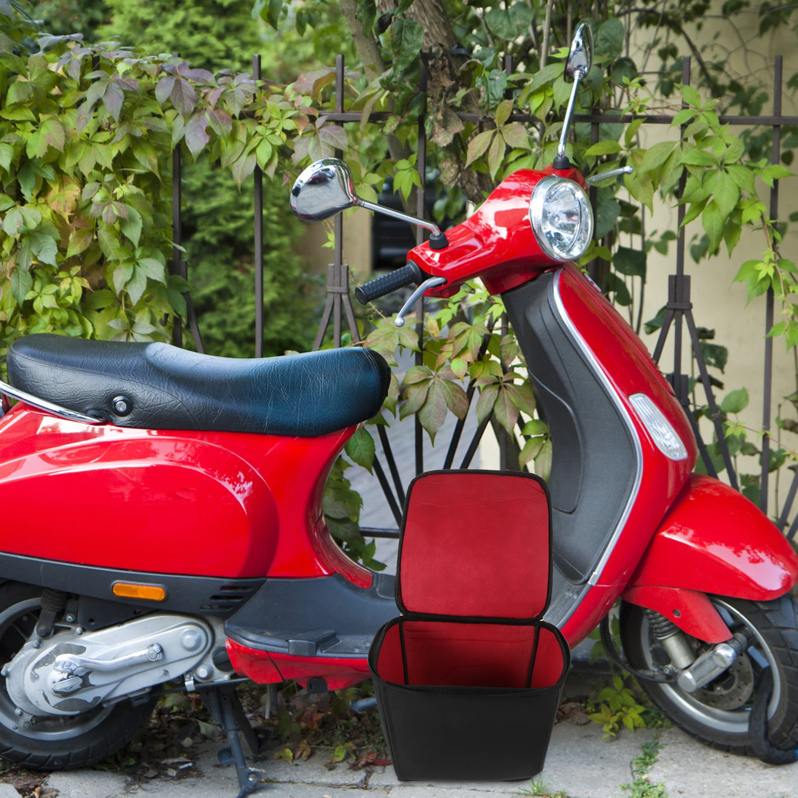 

Black Bicycle Basket Inner Bag Waterproof Dustproof Large Capacity Electric Cycling Travel Bag Outdoor Accessories