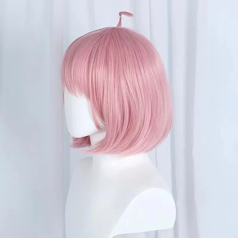 Anya cosplay wig, Anya Forger short hair with simulated scalp view 2