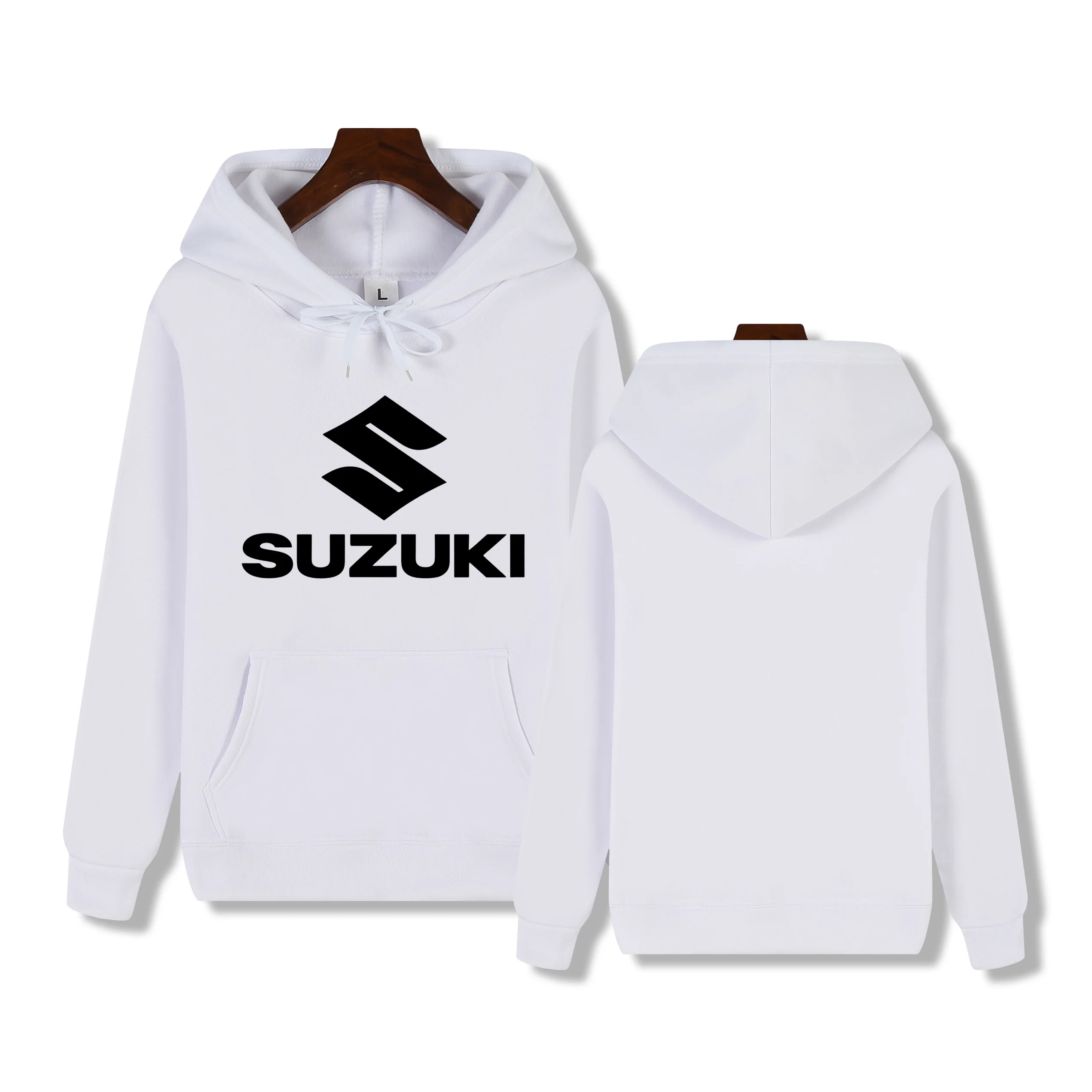 

Suzuki high-quality men's printed hoodie for autumn and winter, street style, outdoor casual, motorcycle sports, hooded top.