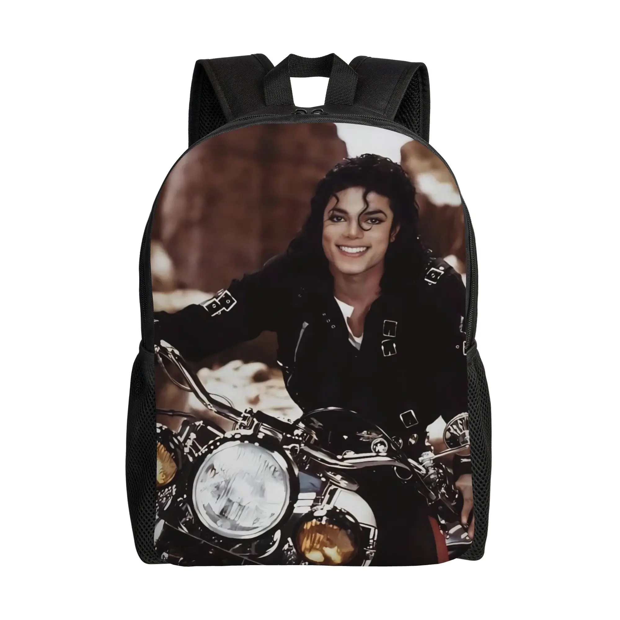 M-Michaels MJ King Music Backpack for Men Women Teenage Student Work Daypack  Laptop Computer Shoulder Bag Gift