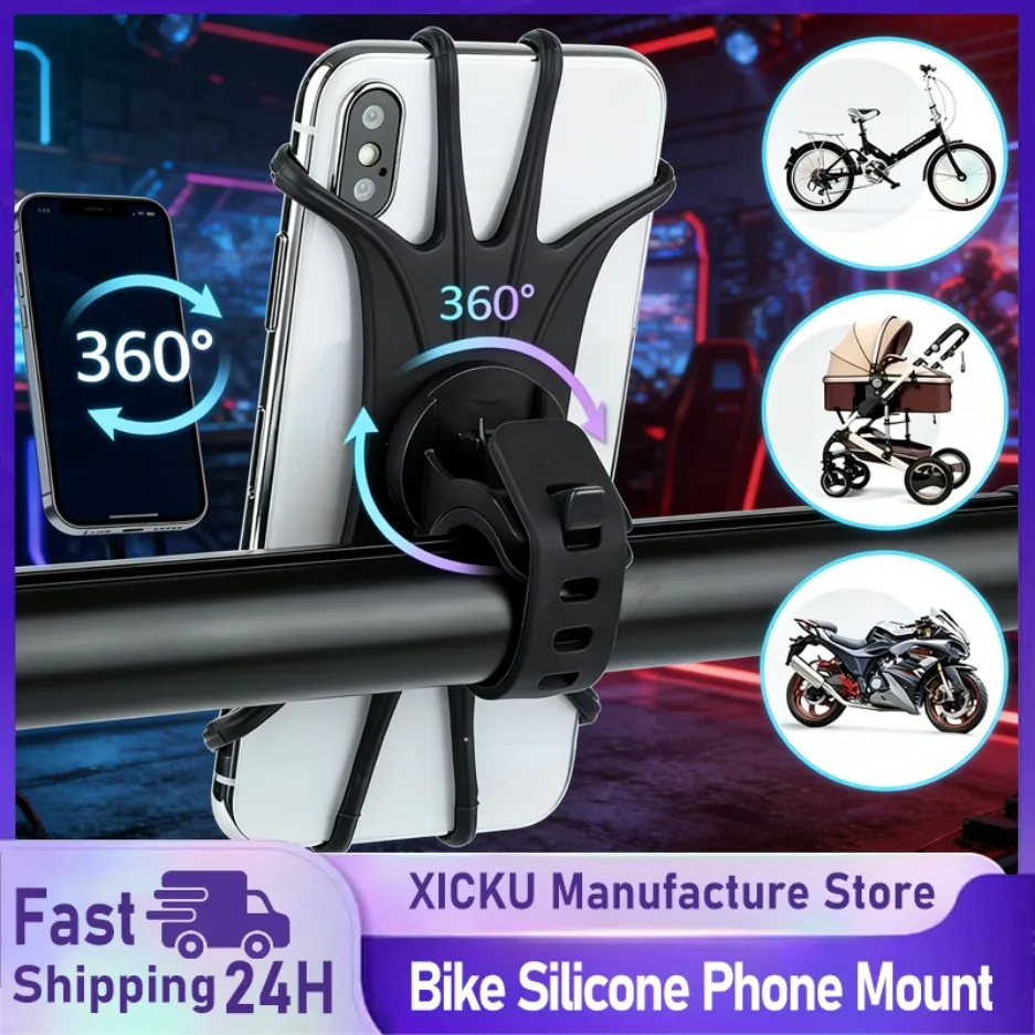 Bike Phone Holder Bicycle Mobile Cellphone Holder Motorcycle Suporte Celular For iPhone Samsung Xiaomi Gsm Houder Fiets
