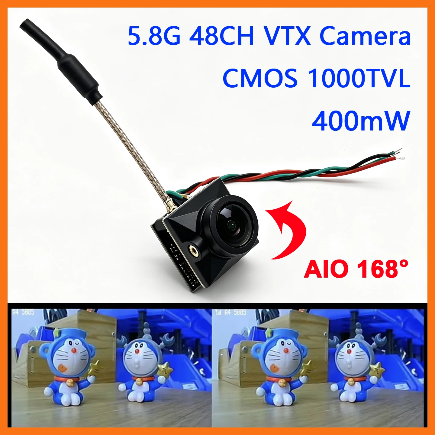 SLONWAKE 5.8G Analog UVC OTG R - đánh giá và giá Fpv Camera Cmos