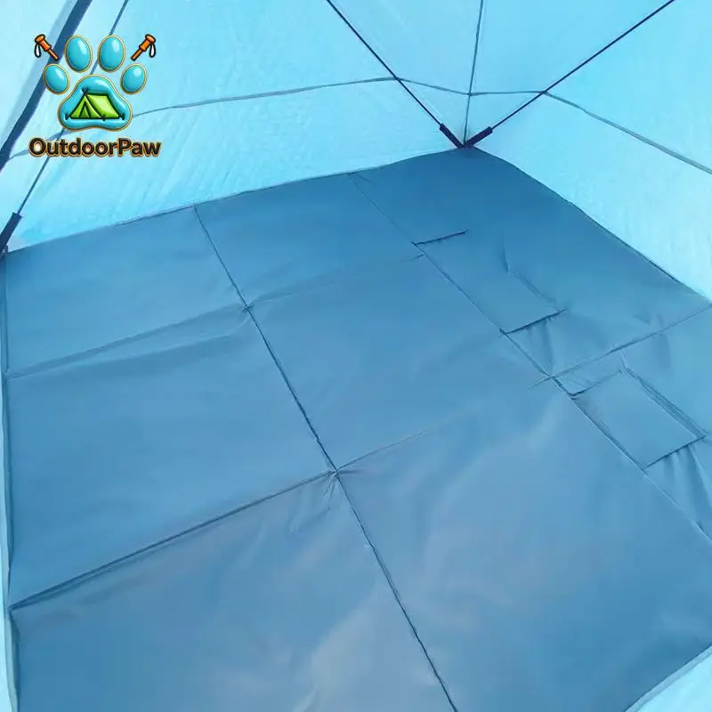 Ice Fishing Pad - 10mm Thickened Thermal Insulation Pad With 3 Ice Hole Cover Waterproof Zero-20C Foldable Portable Fishing Pad