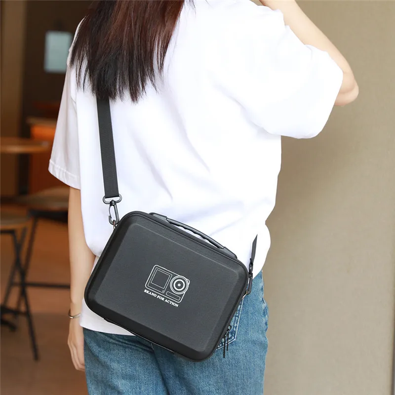 Portable Case Waterproof Bag Charger Battery Base Selfie Stick Storage Box For DJI Action 5 PRO 4 3 Handbag Camera Accessories
