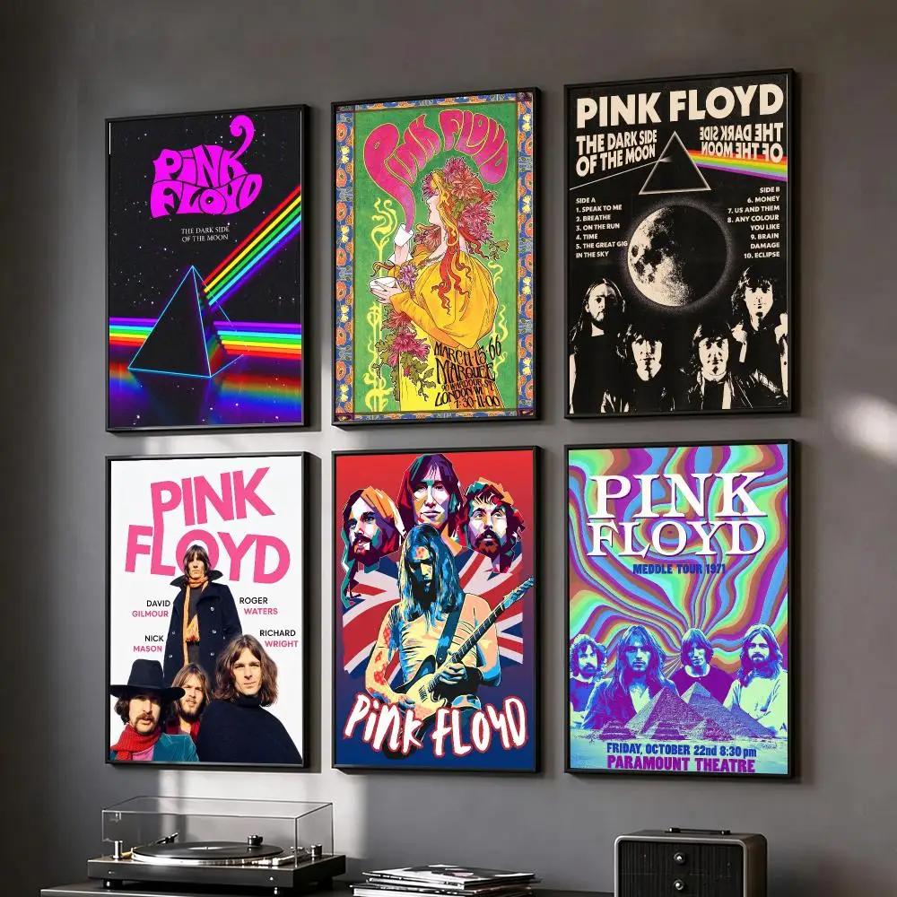 band Pink Floyd Poster Poster HD Printing Vintage Luxe Home Decor Wall Art for the Living Rooms Entryways Gift