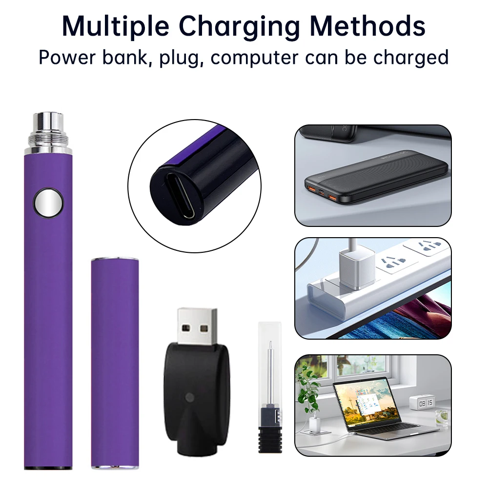1100mAh USB Saldatore Elettrico 510 Filo Batteria Polo Saldatore Kit Tensione Regolabile Batteria Penna Strumento di Saldatura a Calore