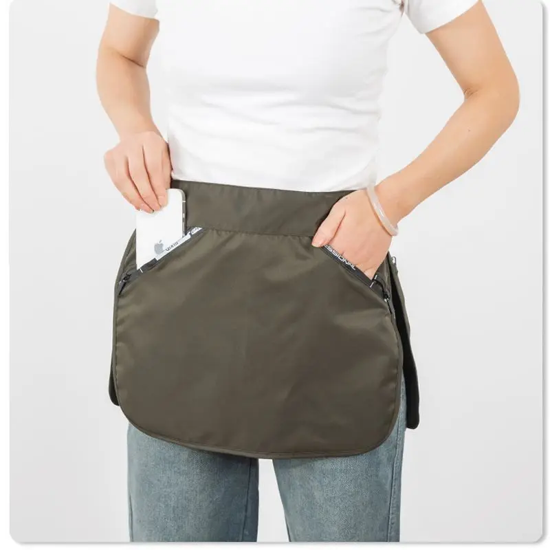 Outdoor Fitness Multi Pockets Adjustable Waist Bag Street Vendors Multifunctional Aprons Accessories Household Cleaning Cloth