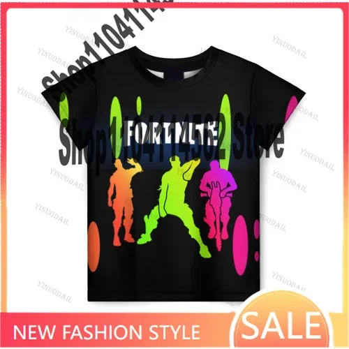 Anime Figures Battle Game Christmas 3d T-shirt Tees Streetwear Kids Men and Women Harajuku T Shirt Teen Clothes