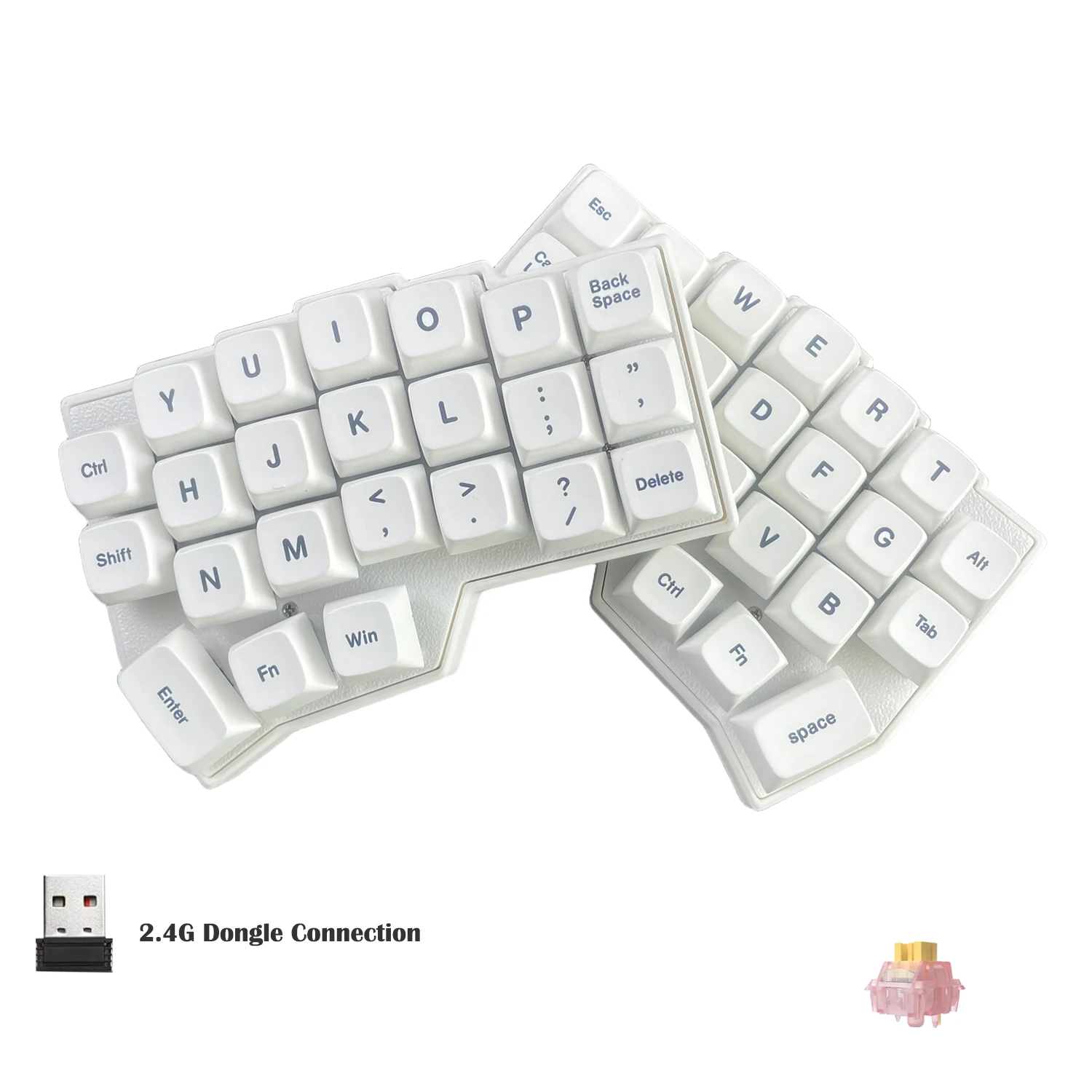 CORNE V4 2.4G Wireless MX Mechanical Keyboard Hot-swappable Split