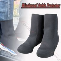 Windproof Ankle Protector for Motorcycle Riding, Outdoor Skiing, Warm Leg Covers Velvet Foot Covers, Cold-proof Equipment Winter