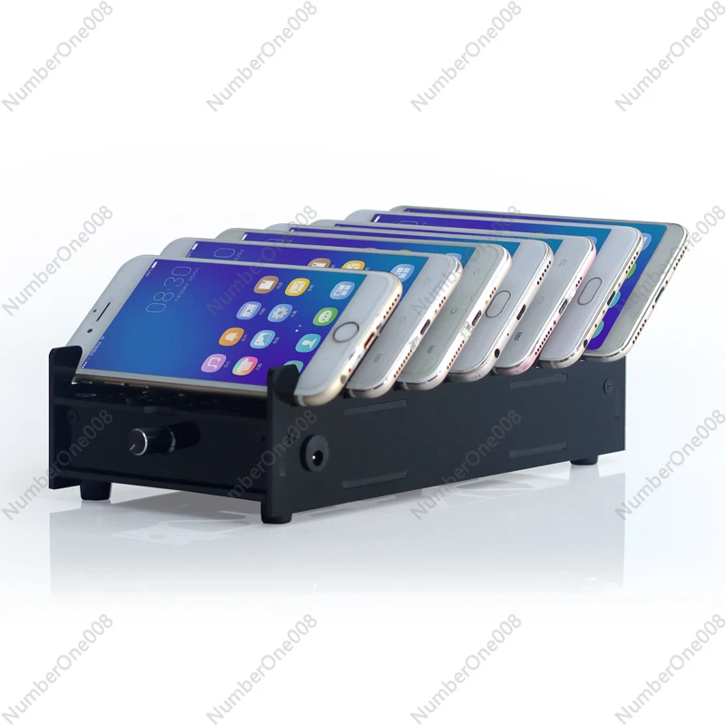 

Multi - Phone Cooling Stand with Fan - Desktop Charging & Storage for Multiple Devices