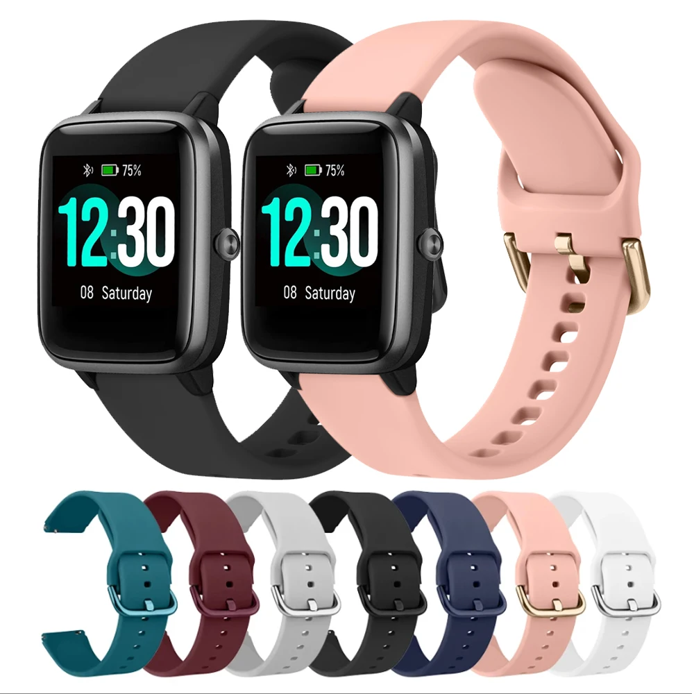 19mm Silicone Band For Willful/YAMAY/Letsfit/LETSCOM/TEMINICE/LIFEBEE/Lintelek ID205 ID205L ID205G ID205S ID205U/Blackview Strap