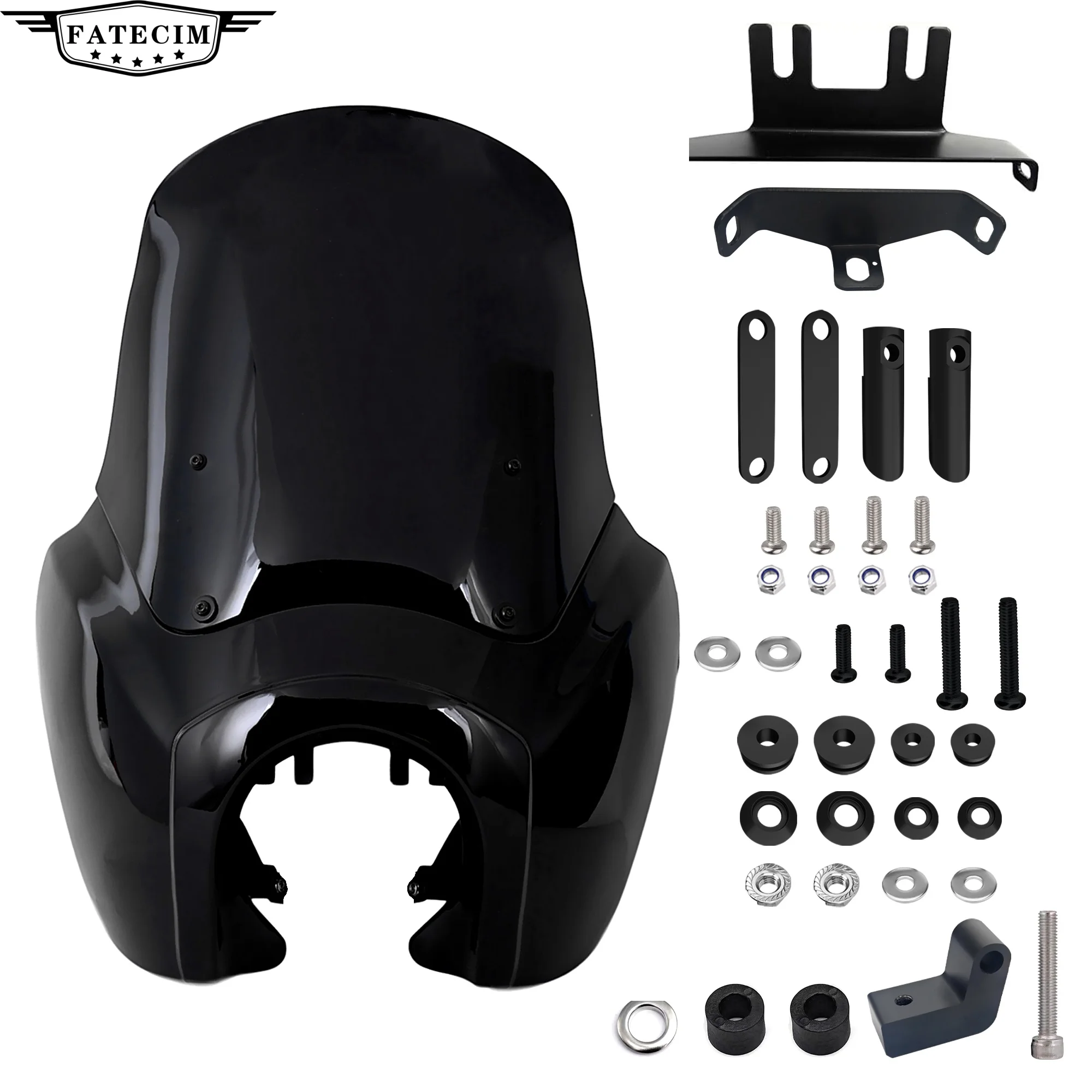 TSport Frontverkleidung für Motorrad-Club-Stil für Harley Softail Street Bob FXBB 2018–2024. Standard Softail FXST 2018–2021