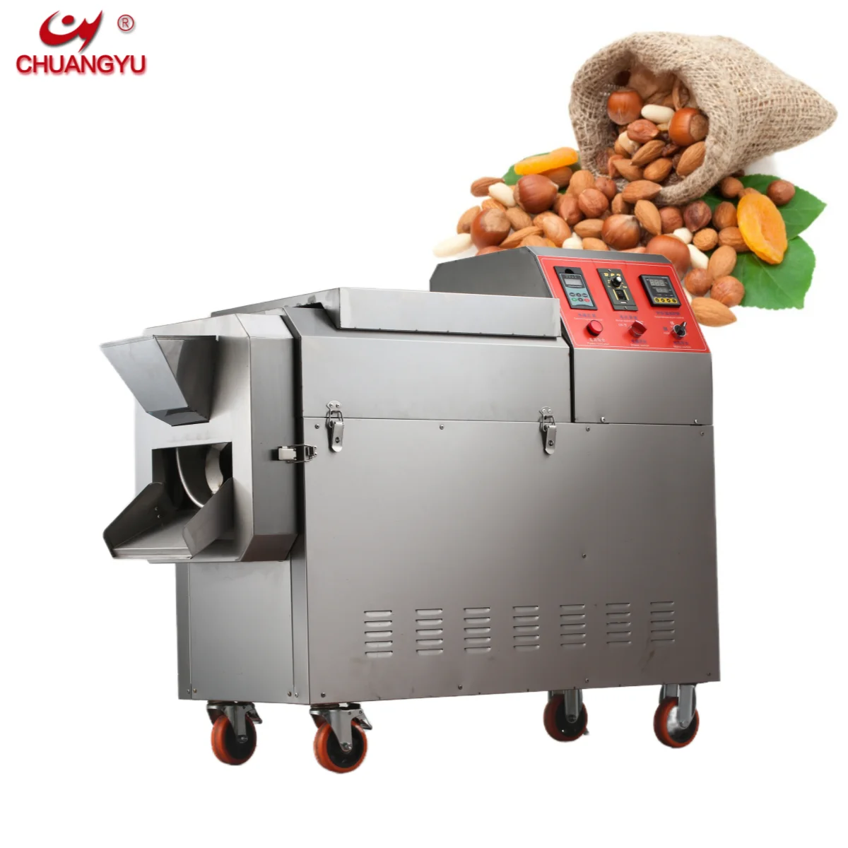 15/25/50 Kg/Hour Cocoa Bean Nut Roasting  Style Peanut Roaster