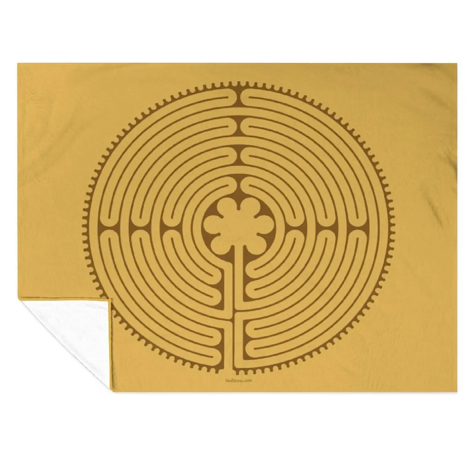 

Chartres Labyrinth Throw Blanket Bed Fashionable Personalized Gift Hairy Thin Blankets
