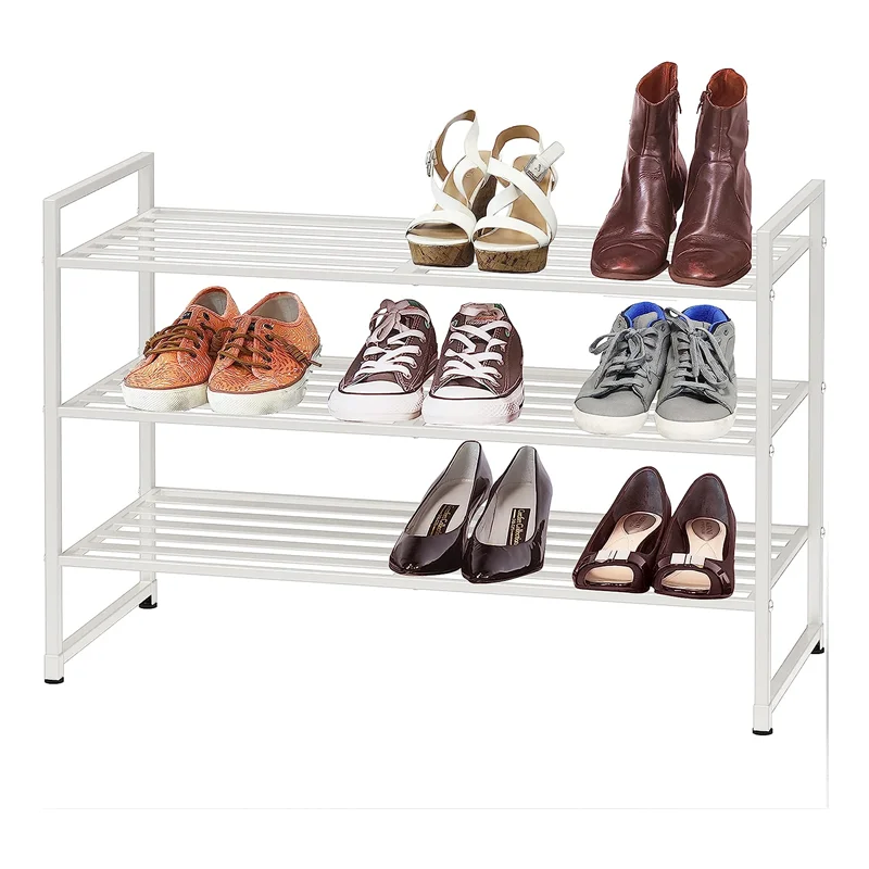 

！@Combohome Wholesale Design Production Metal Shoe Stand Rack Online Modern Display Storage Shoes Rack for Entryways