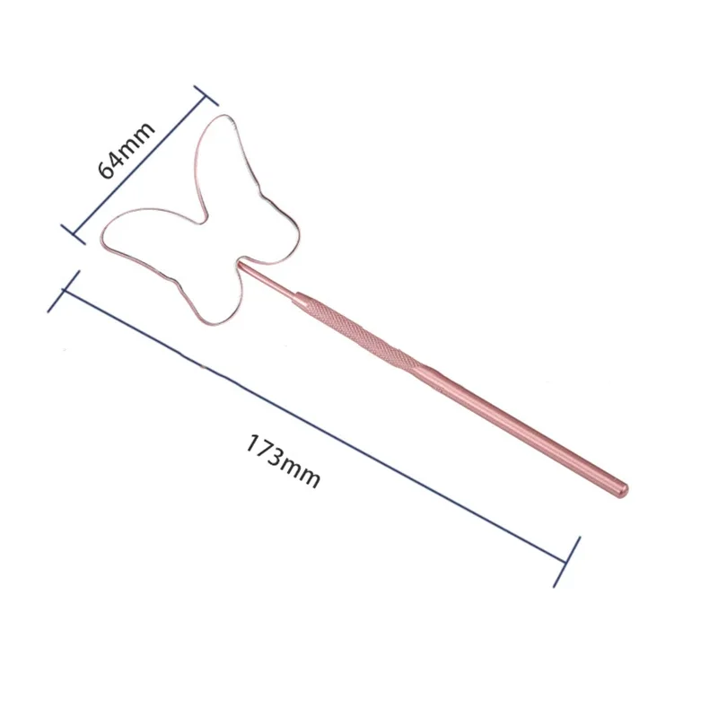 Specchio per ciglia Specchio con manico lungo con ingrandimento grande per controllare lo strumento per il trucco di bellezza dell'estensione delle ciglia finte