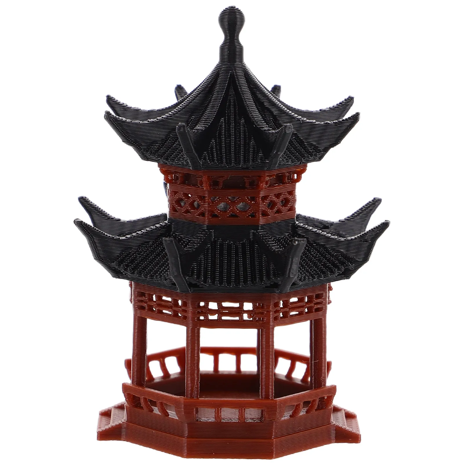 

Mini Bonsai Pagoda Pavilion Small Asian Garden Decoration Miniature Chinese Pagoda Tower Aquarium Micro Landscape Ornament
