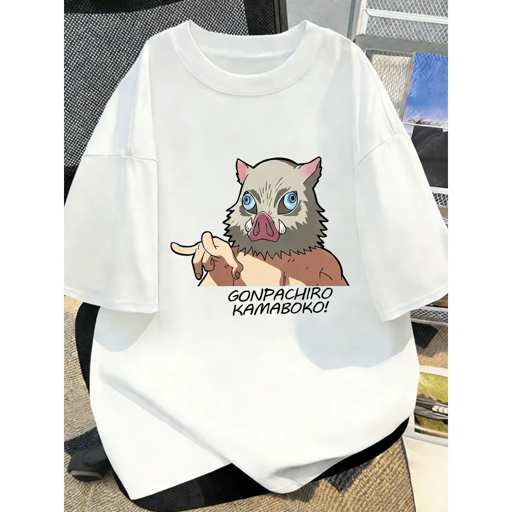 

Summer Plus Size Demon Slayer Anime Printed Men and Women T-shirt Casual Parent Child Top Fashion Cotton Harajuku Y2K Street