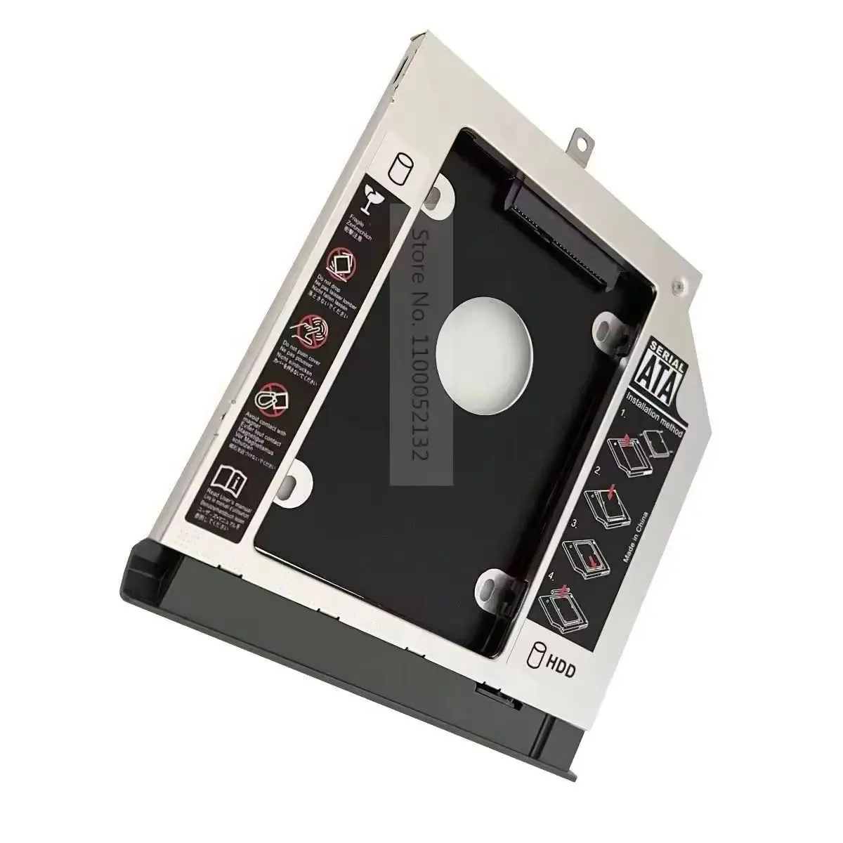 Soporte de caddy para disco duro de 2.ª generación con panel para bahía óptica para Lenovo IdeaPad 330 330-14IKB 330-15ISK 330-15IKB 330-17IKB 330-17AST