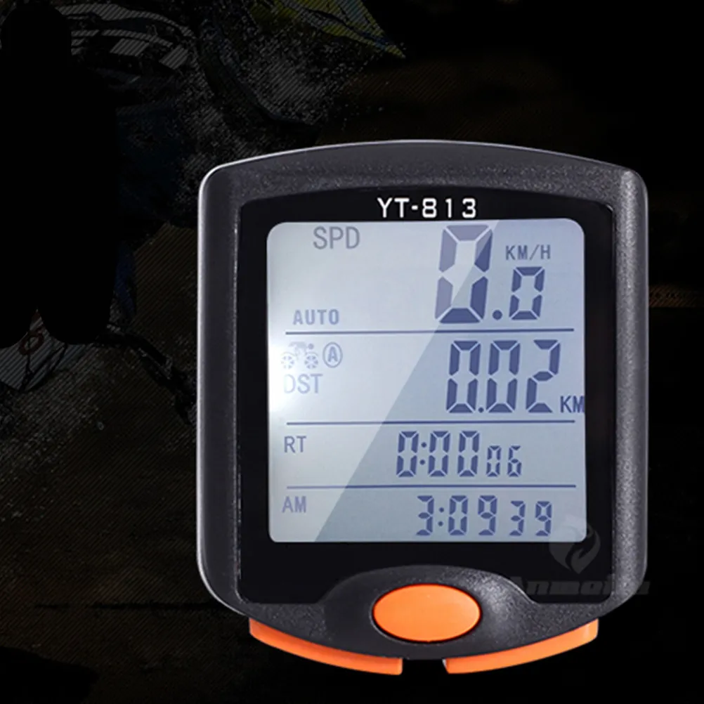 

Bike Cycling Computer Wired Waterproof Odometer Speedometer Stopwatch Speeding Alert Backlight for 4-40 Inch Bikes Electric