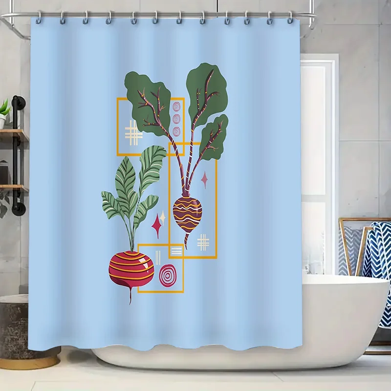 

Фермерский дом Beetroot занавеска для душа ботанические листьящие растения природа декор для ванной комнаты в деревенском стиле фермерский дом набор занавесок для душа