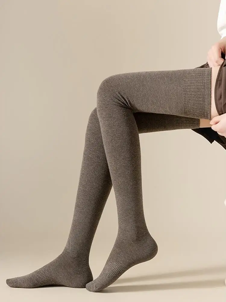 

Hosiery Socks Knee-Length Thigh Socking Over Knee Stockings Micro-pressure Stockings Warm Thick Thicken High Tube Long Socks