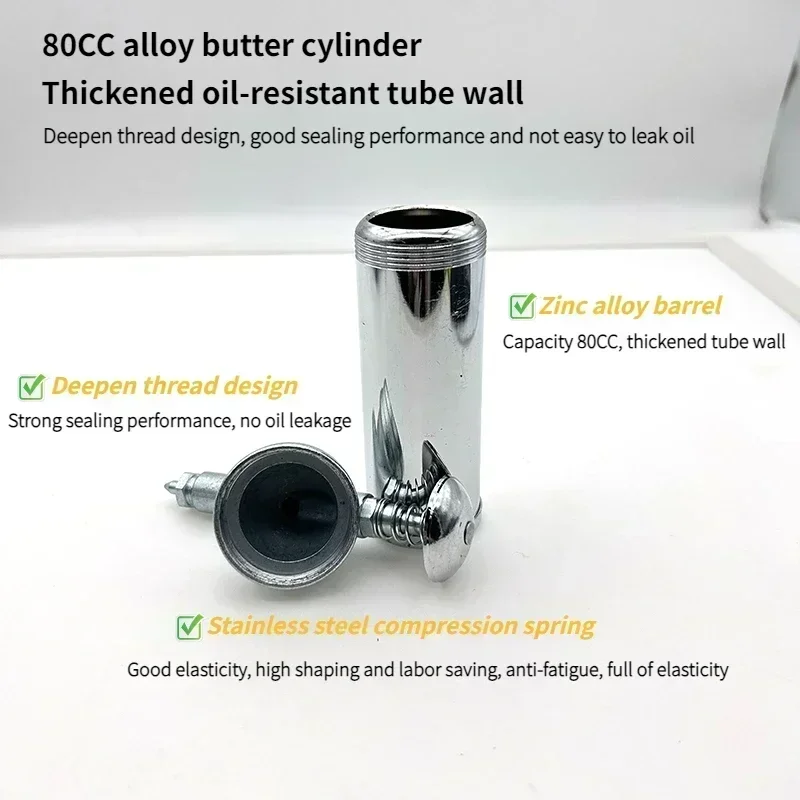 80cc قدرة 1000PSI الناتج ضغط مزيتة صغيرة الشحوم بندقية آلة يده ارتفاع ضغط مزيتة أدوات يدوية