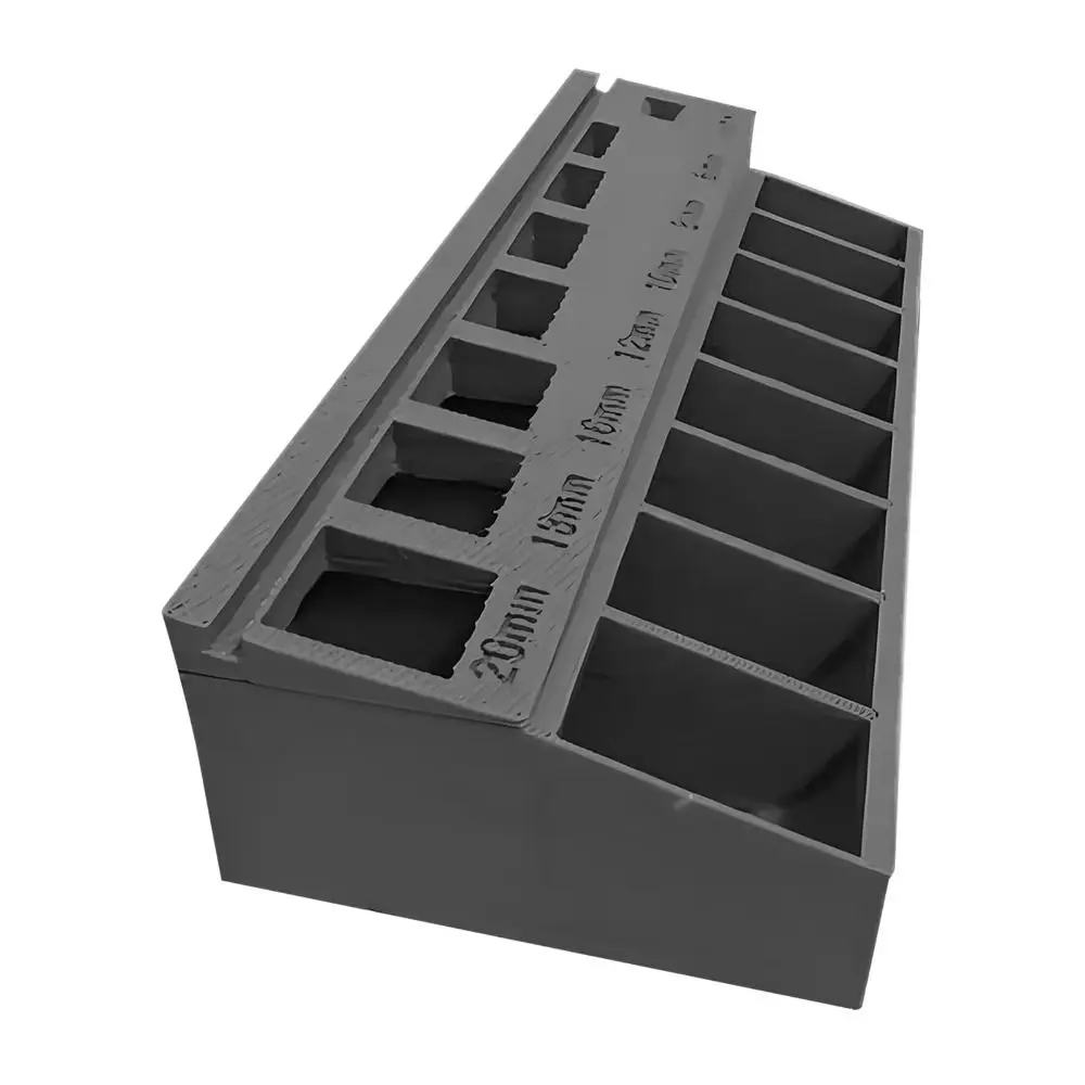 7 Measuring Slots M3 Bolt Sorter Large Capacity Tray Screw Length Sorter Precision-Sort Space-Saving Screw Toolbox Organizer