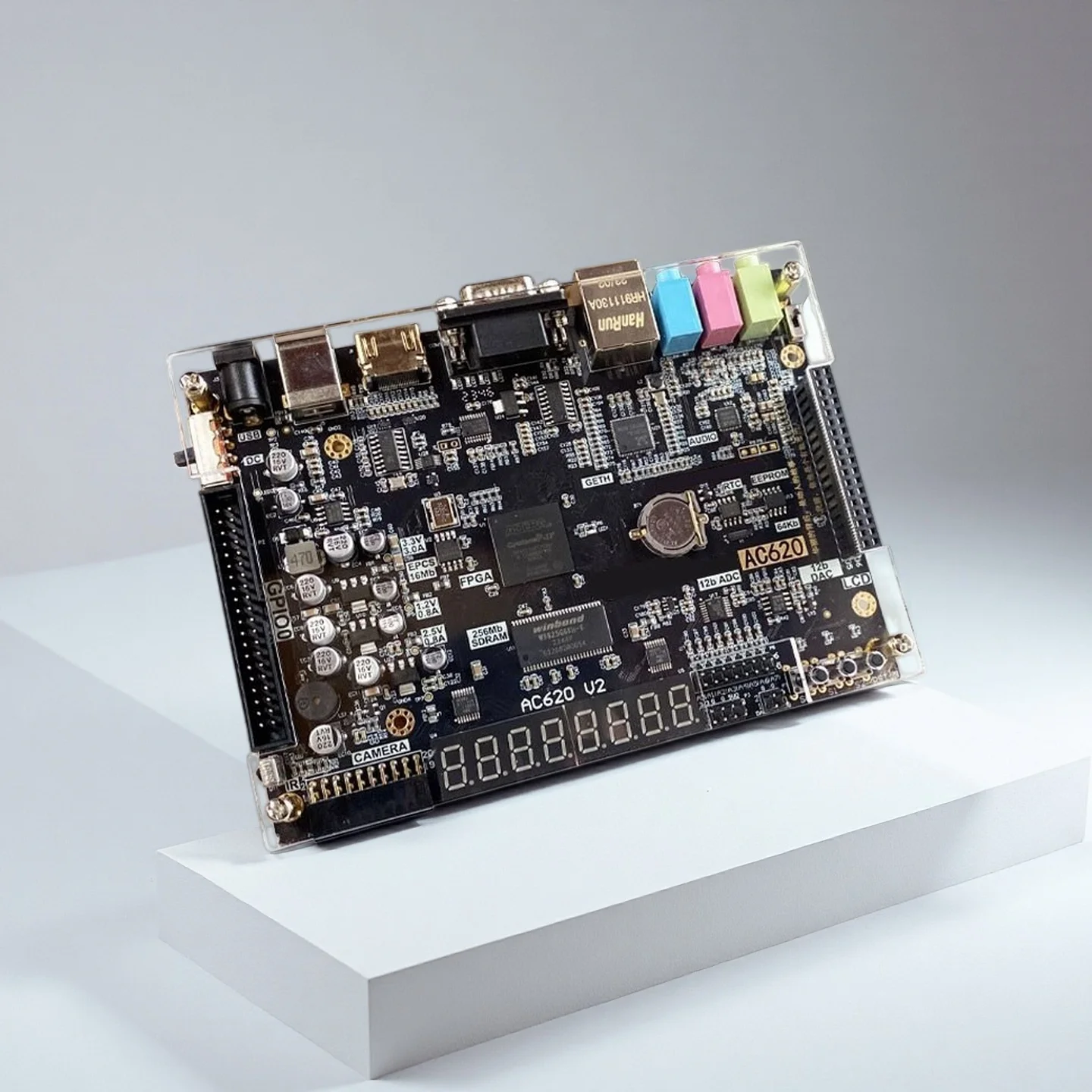 GW1N‑10 FPGA Development Board 256Mbit SDRAM, ADC DAC Audio Ethernet, JTAG Programmer, Electronic DIY Kit for Student