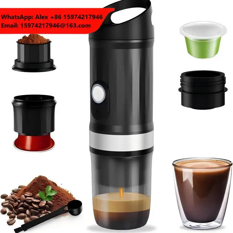 Wintop 2-in-1 Portable Coffee Machine Mini Handheld Self-Heating Espresso Coffee Maker With USB And Type-C 20 Bar