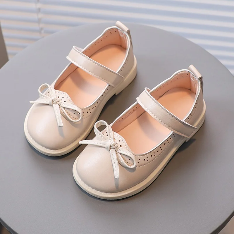 Children Leather Shoes Non-Slip Soft Bottom Summer Elegant Princess Casual Cute Baby Girls Shoes