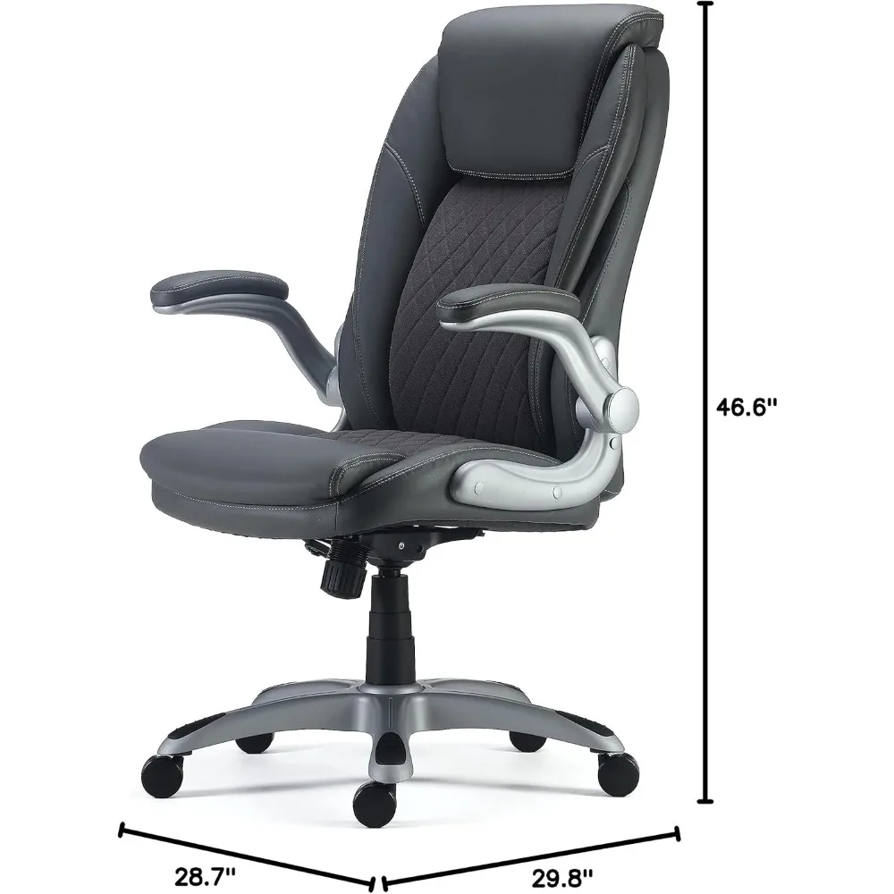 เก้าอี้หนัง Sorina Bonded สีเทา (53253)