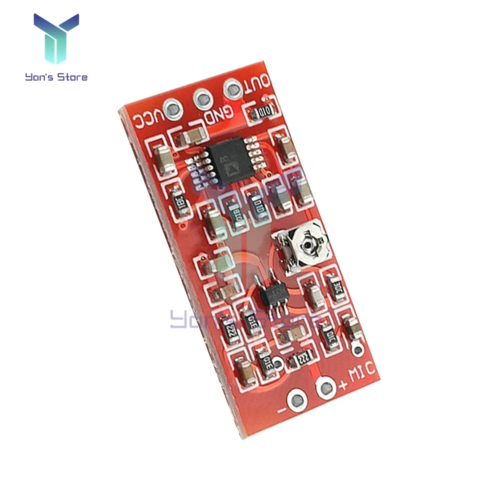 MAX4466 Electret Microphone Amplifier Board Pickup Module with SSM2167 Voice Compression Amplifier AMP Module DC 3V-5V