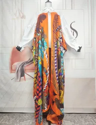 Avrupa moda yeni baskılı uzun kollu sokak giyim sonbahar silgi ceket afrika müslüman Lady popüler ramazan Kimonos