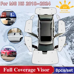 Per MG HS Accessori 2023 Plug-in EHs Phev 2018 ~ 2024 Parabrezza completo Full Surround Parasole Finestra laterale Visiera Accessori auto