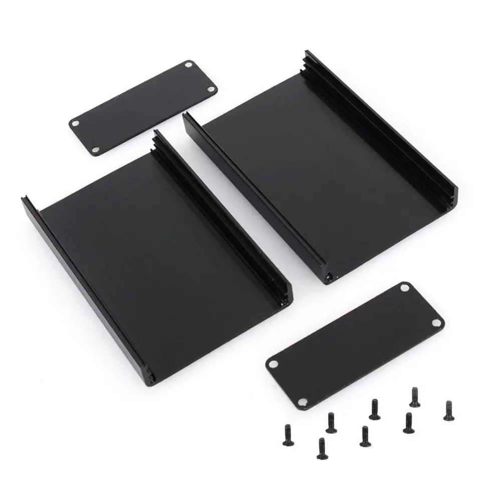 Enclosure Box 80*50*20mm Junction Box Aluminum Black Connection Box Aluminium Alloy Junction Box Instrument Housing