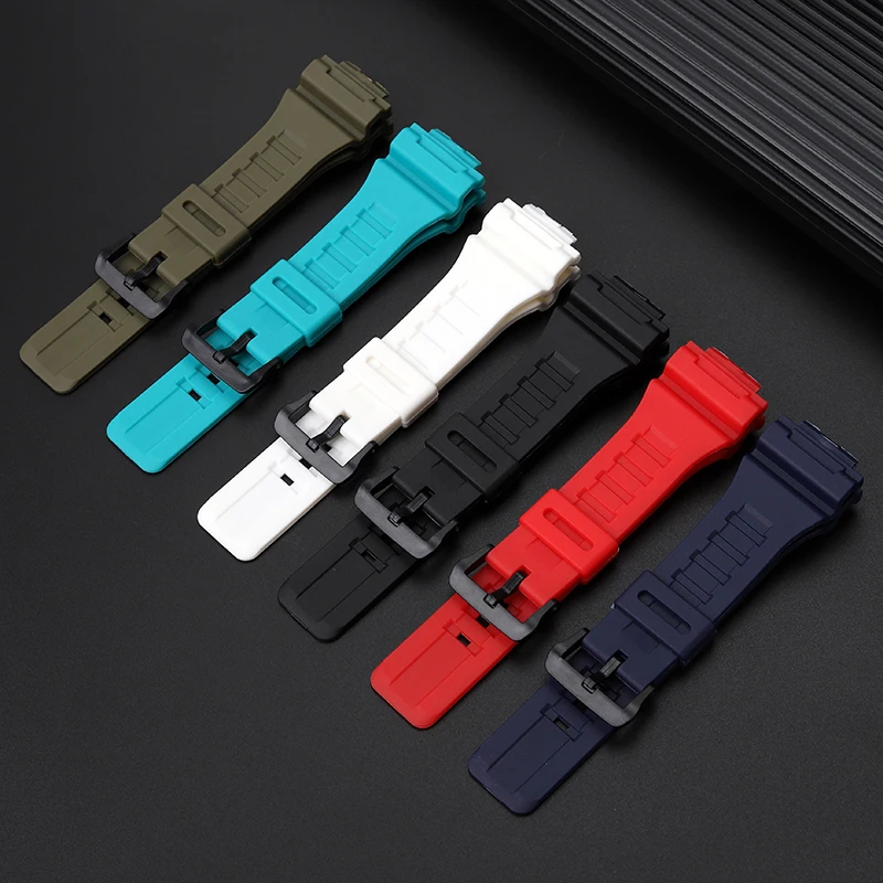 For   Casio small square DW-H5600 series modified resin silicone watch strap accessories 18mm