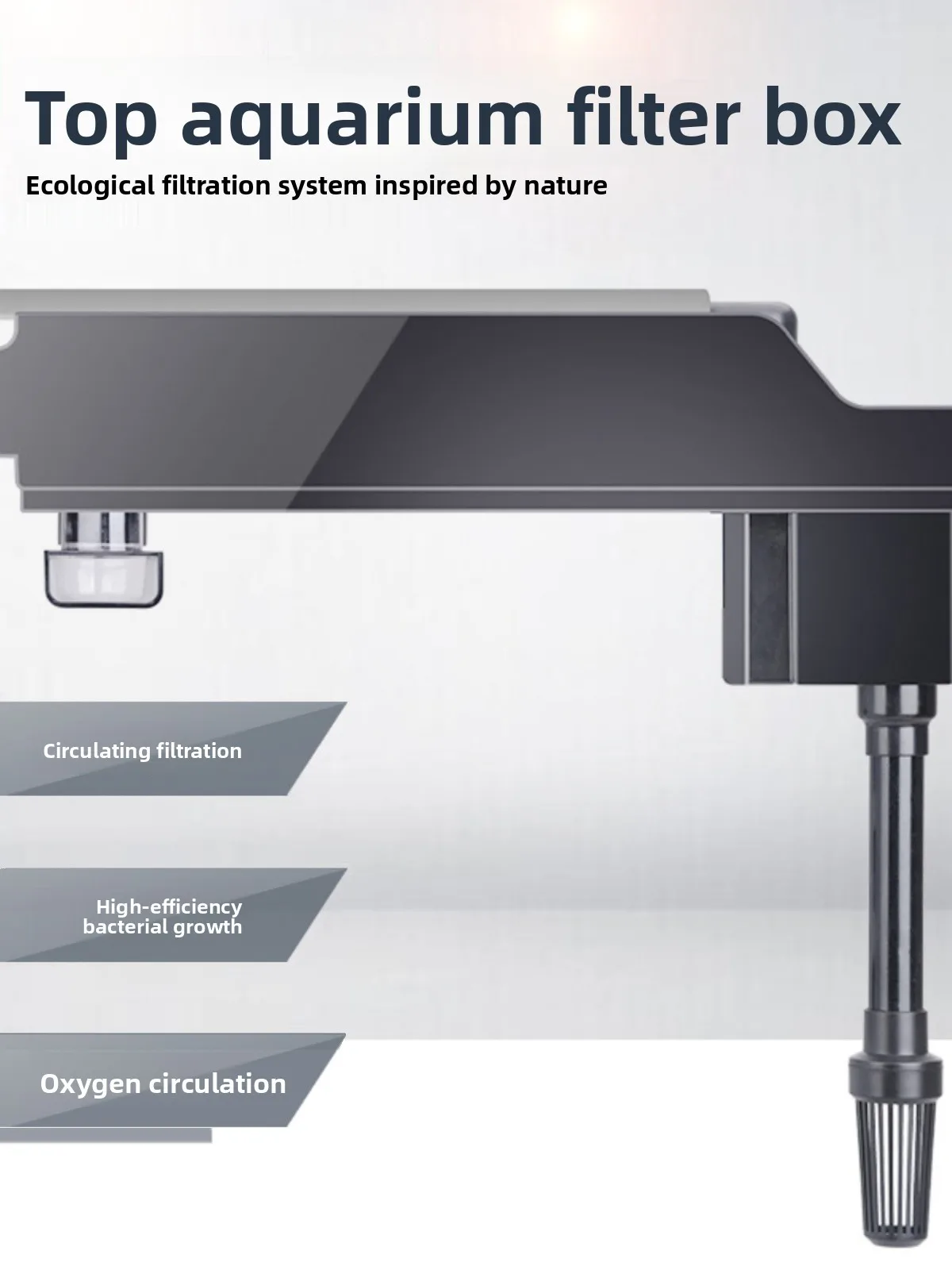 

Энергосберегающий бесшумный верхний фильтр для аквариума Jingle Jia GD400 500 600 из ABS-пластика, для пресной и соленой воды, от малых до больших аквариумов.